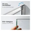 Heilmetz Duschkabine 90x90x195 cm Viertelkreis Runddusche Produktbild-Vorschau 5