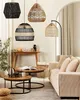 BELIANI Stehlampe Natürlich Beige Rattan und Metall 165 cm Produktbild-Vorschau 4