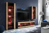 Komodee | Wohnwand mit TV-Schrank und Vitrine Tivoli Set Produktbild-Vorschau 1