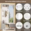 OKWISH Vestiaire d’Entrée avec Miroir et 5 Crochets - Voir les images du produit 5