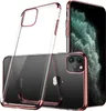 A clear protective case for an iPhone 11 Pro, shown from multiple angles. Produktbild-Vorschau