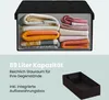 A storage ottoman shown open with folded blankets inside, and a separate storage box. Text describes capacity and features. Anteprima dell’immagine prodotto