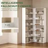HOMCOM Bücherregal 7 Ebenen Eckregal L-förmiges Regal mit Produktbild-Vorschau 6