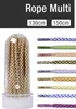 Tubelaces Šnúrky do topánok Multi Black/Gold-150 cm Náhľad obrázku produktu 3