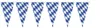 amscan 8829 Wimpelkette Bayern - weiß/blau, 400 x 26 cm Produktbild-Vorschau 3