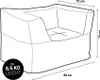 LUMALAND Sitzsack-Sofa Sessel - Kombinierbar mit dem Produktbild-Vorschau 7