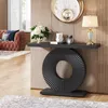 A modern living room with a console table, sofa, and rug. Náhľad obrázku produktu