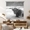 MuchoWow® Wandteppich Wandbehang Schottisches Hochlandrind Produktbild-Vorschau 6