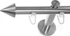 BASIT® Innenlauf Gardinenstange Edelstahl Look 16mm Produktbild-Vorschau 1
