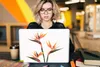 MuchoWow® Laptop Aufkleber Sticker Cover Blumen - Orange - Produktbild-Vorschau 5