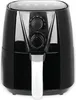 A black air fryer with a white handle is shown against a white background. Produktbild-Vorschau