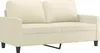 vidaXL 2-Sitzer-Sofa Creme 140 cm Kunstleder Produktbild-Vorschau 1