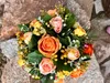 Grabgesteck Kunstblumen mit künstlichen Rosen in Apricot Produktbild-Vorschau 8