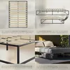 tectake® Bett Kyoto Belastbarkeit 250 kg, bodenschonende Produktbild-Vorschau 4