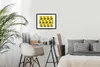 MuchoWow® MuchoWow® Gerahmtes Poster Katze - Muster - Gelb Produktbild-Vorschau 7