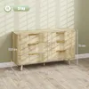 HOMCOM Commode 6 tiroirs meuble de rangement style Voir les images du produit 5