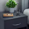 CASARIA® 2x table de nuit table de chevet Anthracite avec Voir les images du produit 3