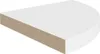 vidaXL Étagère suspendue d'angle blanche 35x35x3,8 cm MDF Voir les images du produit 11