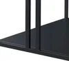 A close-up view of the black metal frame and surface of a couch table. Podgląd zdjęcia produktu