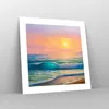 Poster - Poster ohne Rahmen - Meer Welle Ufer - 40x40 cm - Produktbild-Vorschau 7