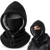 3-in-1 Sturmhaube Fleece Schwarz, Winter Gesichtsschutz mit Produktbild-Vorschau 1