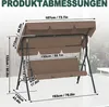 LZQ Hollywoodská houpačka 3místná 193 cm - Komfortní Náhled obrázku produktu 2