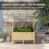 Outsunny : Jardinière surélevée en bois, serre de culture Voir les images du produit 4