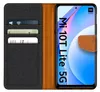 A flip case wallet for a smartphone, open to reveal the phone and card slots. Anteprima dell’immagine prodotto