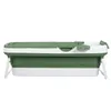 A foldable bathtub for adults shown from the side against a white background. Produktbild-Vorschau
