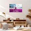 Bild auf Leinwand - Leinwandbild - Heidefeld Baum Wolken Produktbild-Vorschau 7