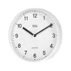 A white analog wall clock with black hands and numbers, shown against a white background. Anteprima dell’immagine prodotto