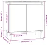 vidaXL Badschrank Schwarz 58x33x60 cm Holzwerkstoff Produktbild-Vorschau 6