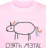 Death Metal Unicorn T-Shirt Uni TitelLogo rosa M Produktbild-Vorschau 3