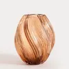 HOMLA SWIRL váza z krúteného skla hnedá 17x21 cm Náhľad obrázku produktu 6