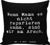 Mr. & Mrs. Panda 40 X 40 Kissen Wenn Mama es nicht... - Produktbild-Vorschau 1