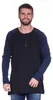 Herren Oversize-Schnitt Langarm Shirt Baumwolle zweifarbig Produktbild-Vorschau 1