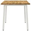 Möbel 60 x 55 x 75 cm Massivholz Akazie Weiß Rechtwinklig - Produktbild-Vorschau 3