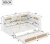 Canapé-lit Sweiko 140x200 avec lit gigogne Lit simple Lit Voir les images du produit 3