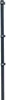 A dark gray fence post with three metal clamps attached at intervals. Produktbild-Vorschau