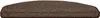 Stufenmatte Bali Nougat Halbrund 23,5 x 65 cm Produktbild-Vorschau 2