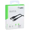 Belkin USB-C/USB-A Kabel      1m ummantelt, schwarz  Produktbild-Vorschau 14