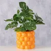 Boltze Home Blumentopf orange H15cm Produktbild-Vorschau 2