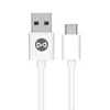 A white USB-A to USB-C charging cable is shown against a white background. Podgląd zdjęcia produktu