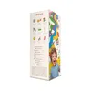 The image shows the side of a product box with colorful graphics and a child's face. Produktbild-Vorschau