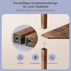 EDISHINE Stehlampe mit 4 Holz-Regal, LED Dimmbar Produktbild-Vorschau 6