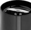 A close-up view of the blades inside a black blender. Voir les images du produit