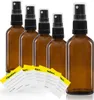 5 x 30ml Sprühflasche, Braunglas, schwarzer Zerstäuber Produktbild-Vorschau 1