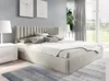 GUTTO Polsterbett 200x200 Metall-Lattenrost Beige Velour Produktbild-Vorschau 4