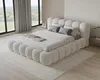 Chilly Möbel Design Polsterbett Stone Weiẞ Bouclé Stoff Produktbild-Vorschau 3