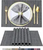 Platzsets Abwaschbar 6er Set Vinyl Tischsets für Esstisch Produktbild-Vorschau 1